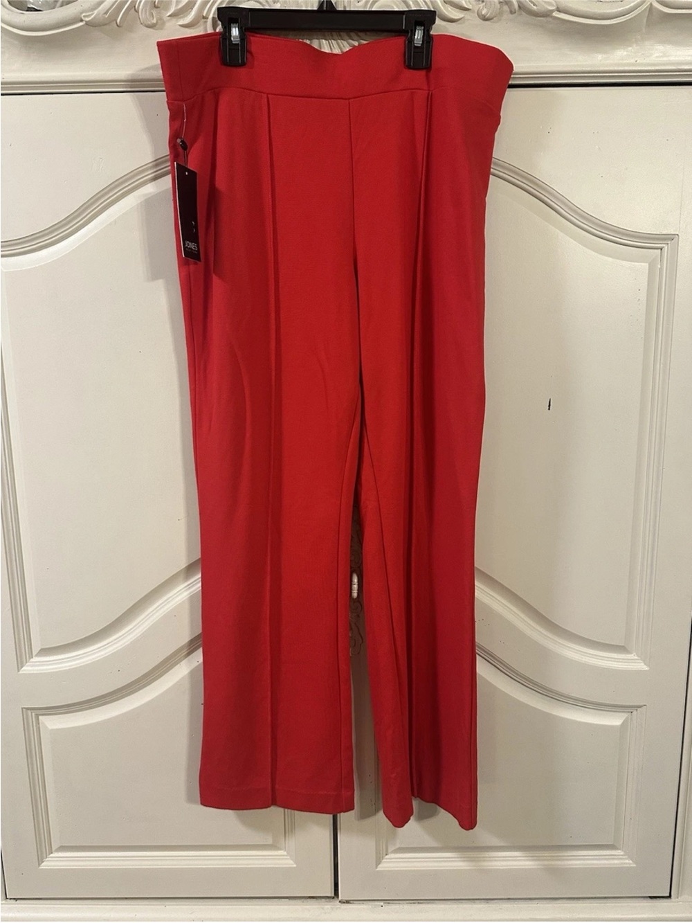 Jones New York Wide-Leg Trousers in Red